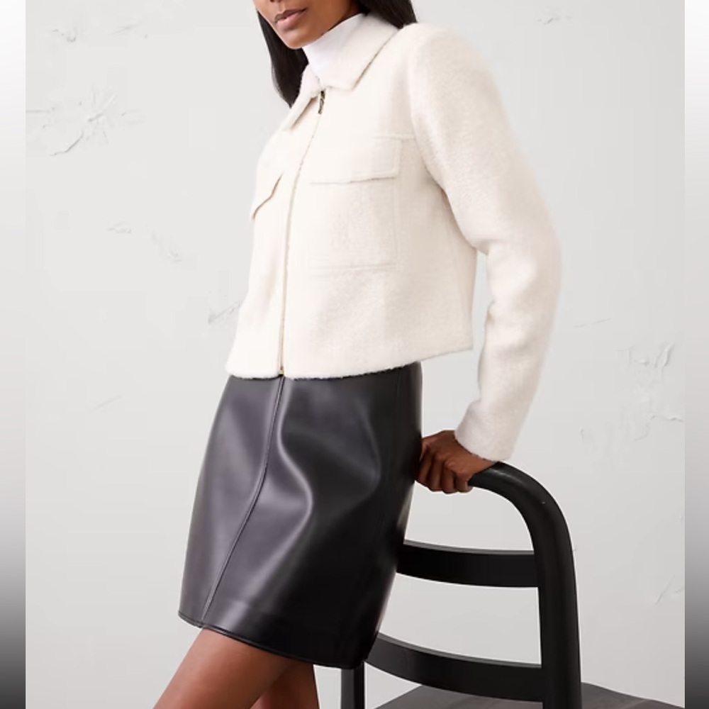 Banana Republic Buckle Cropped Jacket